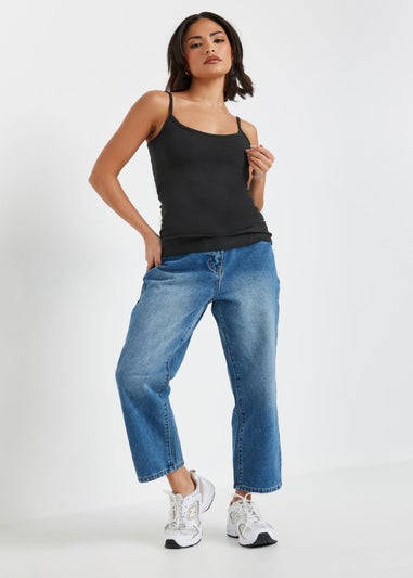 PixieGirl Petite 3 Pack Black & White Cami Vest Tops