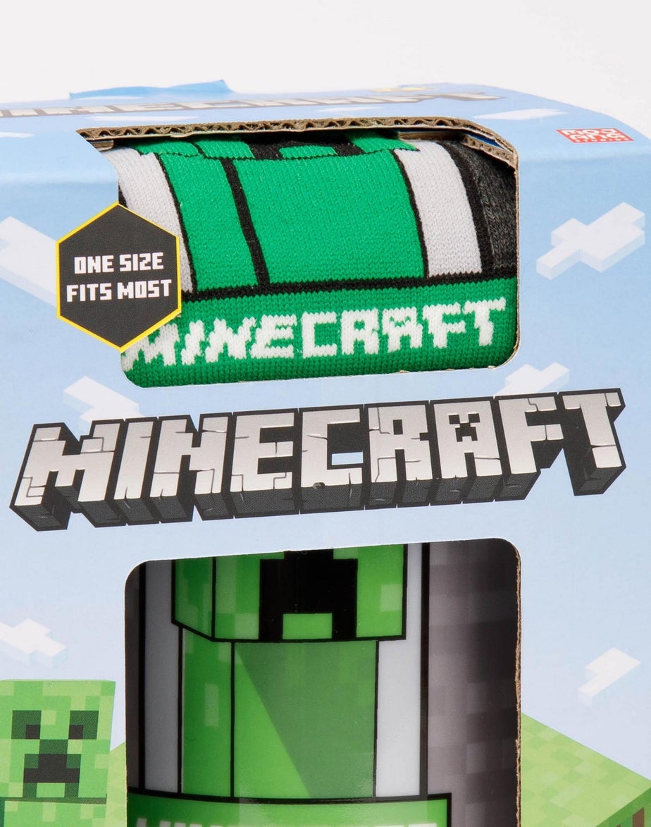 Minecraft Green Creeper Graphic Mug & Sock Gift Set