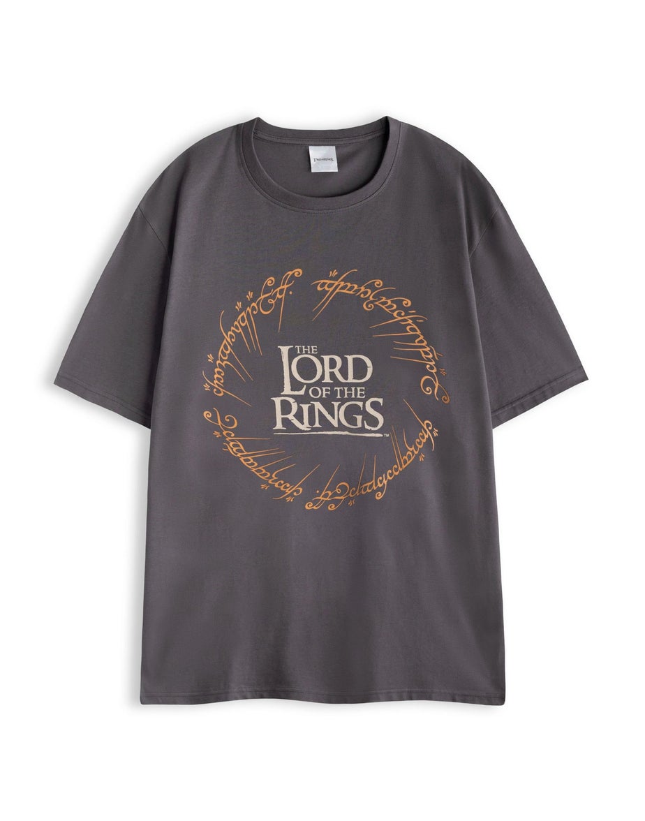 Vanilla Underground Lord Of The Rings Adults Black Logo Pyjama Set
