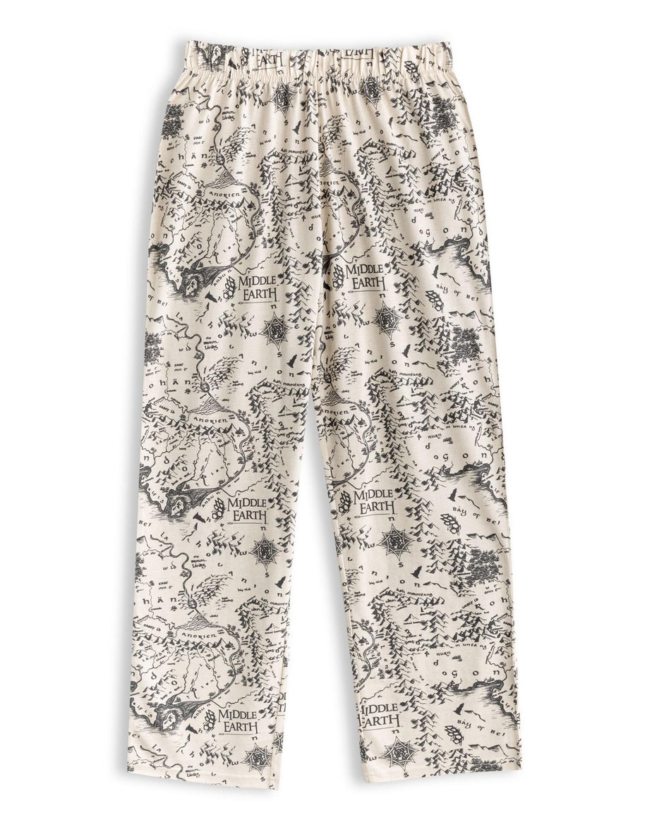 Vanilla Underground Lord Of The Rings Adults Black Logo Pyjama Set