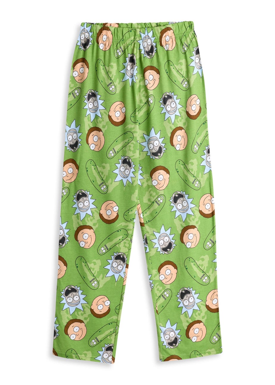 Rick & Morty Adults Multi Coloured Pickle Rick Pyjama Set