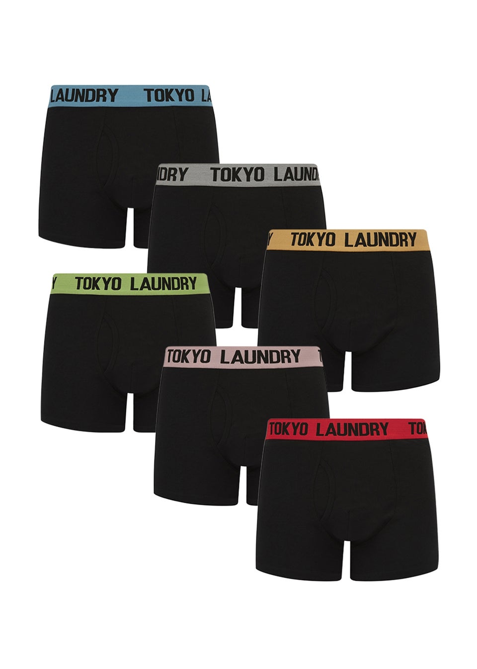 Tokyo Laundry Multi Cotton 6-Pack Boxers