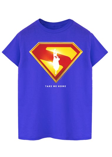 DC Comics Superman Logo Take Me Home Royal Blue Graphic T-Shirt