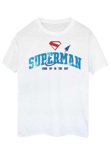 DC Comics Superman Look Up In The Sky White Graphic T-Shirt