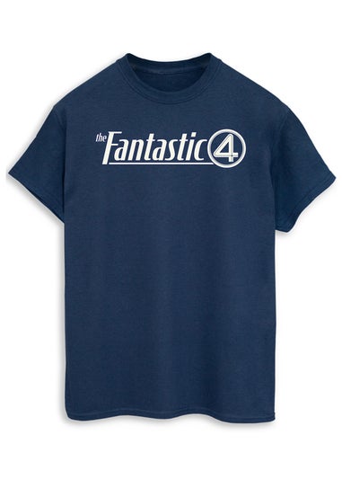 Marvel Fantastic Four Logo Navy Graphic T-Shirt