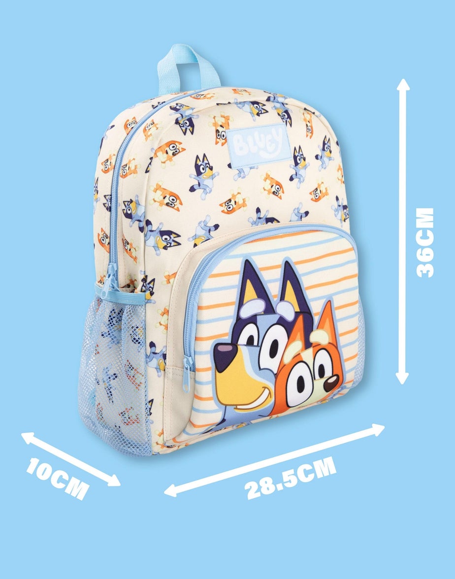 Vanilla Underground Bluey & Bingo Printed Kids Beige/Blue Backpack