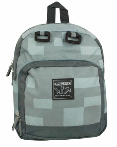 Vanilla Underground Minecraft Block Kids Silver Mini Backpack