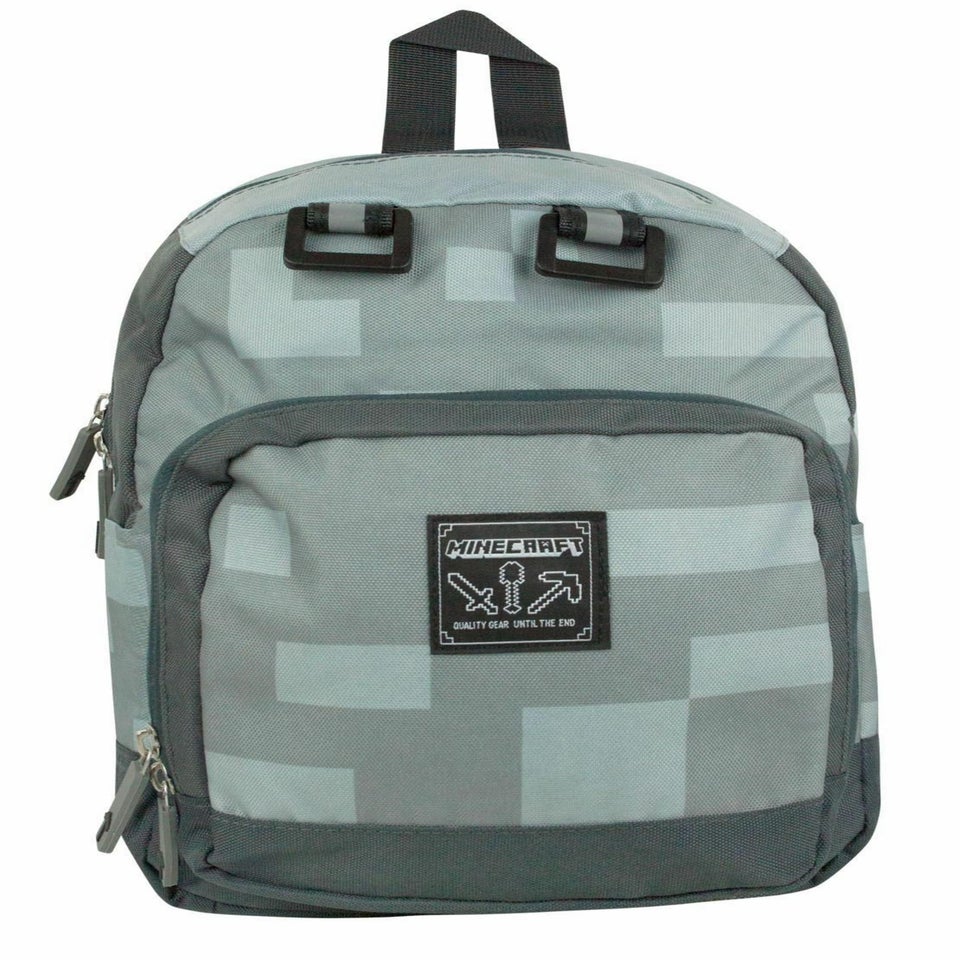 Vanilla Underground Minecraft Block Kids Silver Mini Backpack