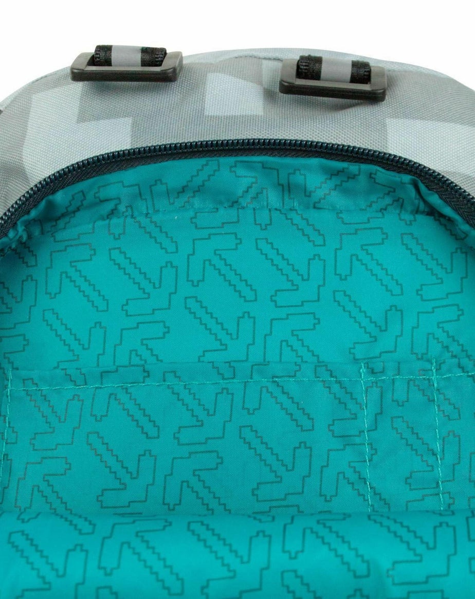 Vanilla Underground Minecraft Block Kids Silver Mini Backpack
