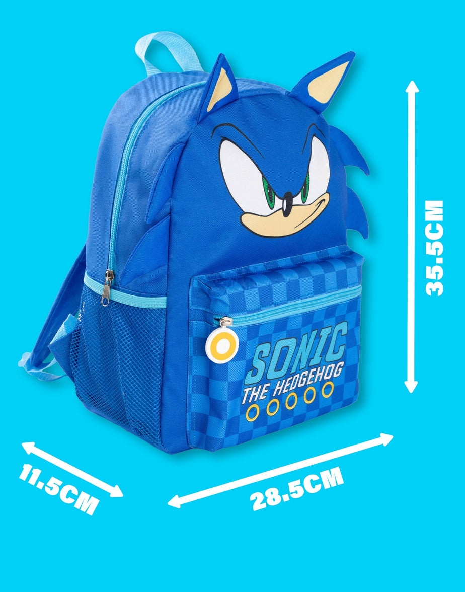 Vanilla Underground Sonic the Hedgehog 3D Kids Blue Backpack