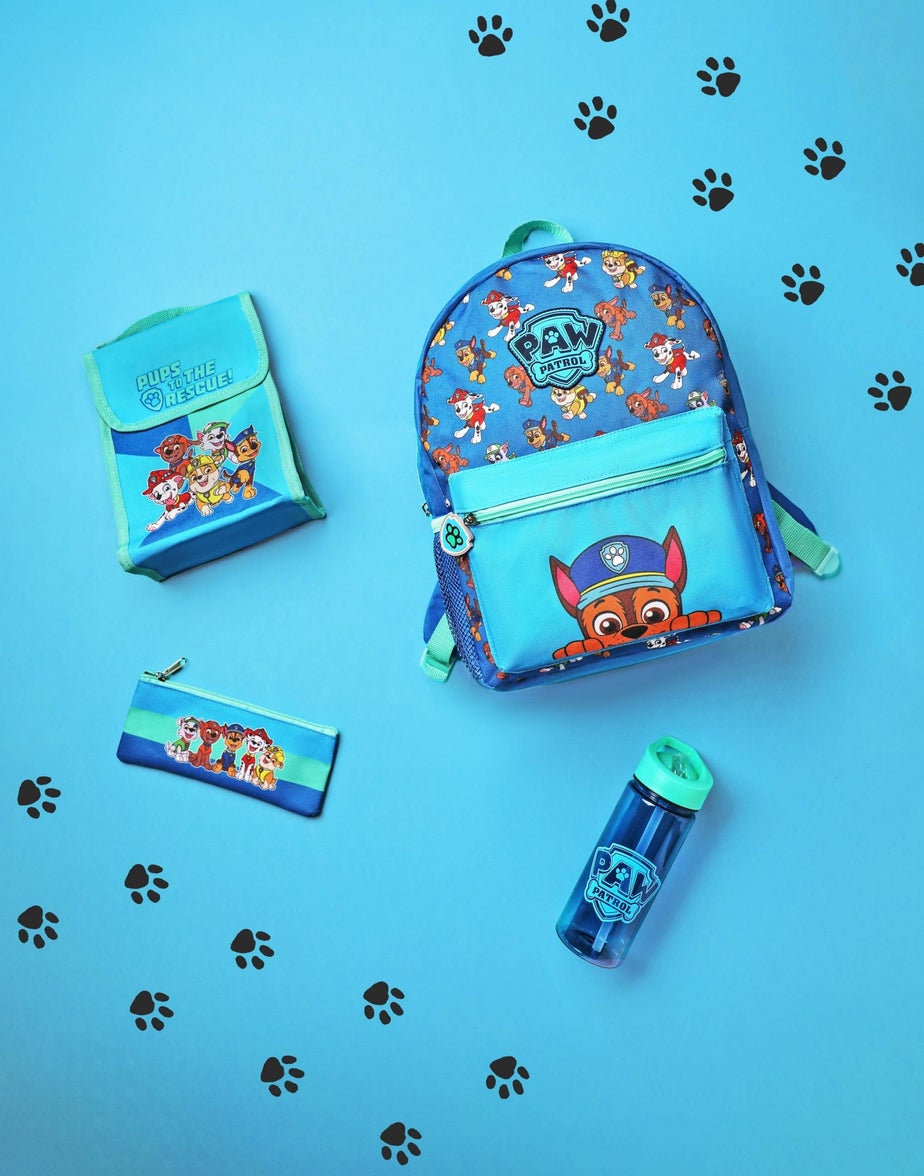 Vanilla Underground Paw Patrol Multi Character Kids Blue 4 Piece Backpack Set
