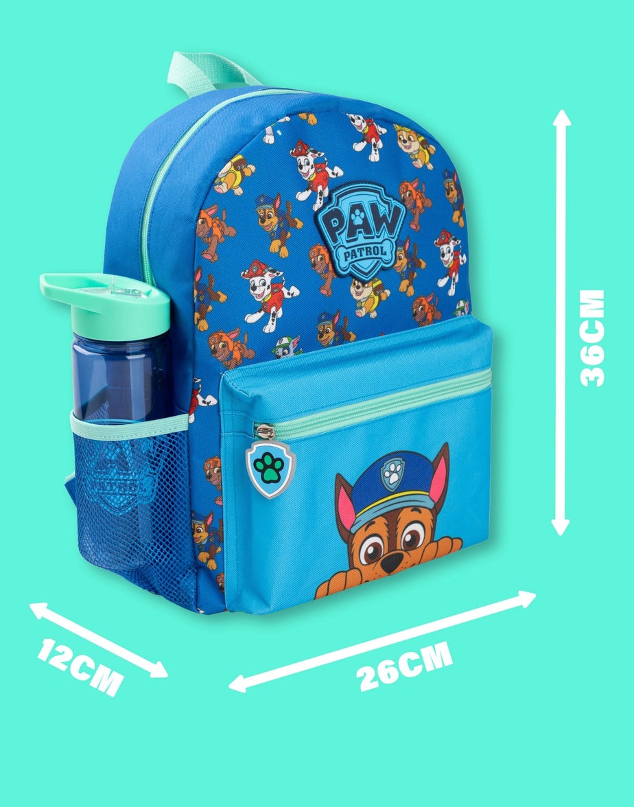 Vanilla Underground Paw Patrol Multi Character Kids Blue 4 Piece Backpack Set