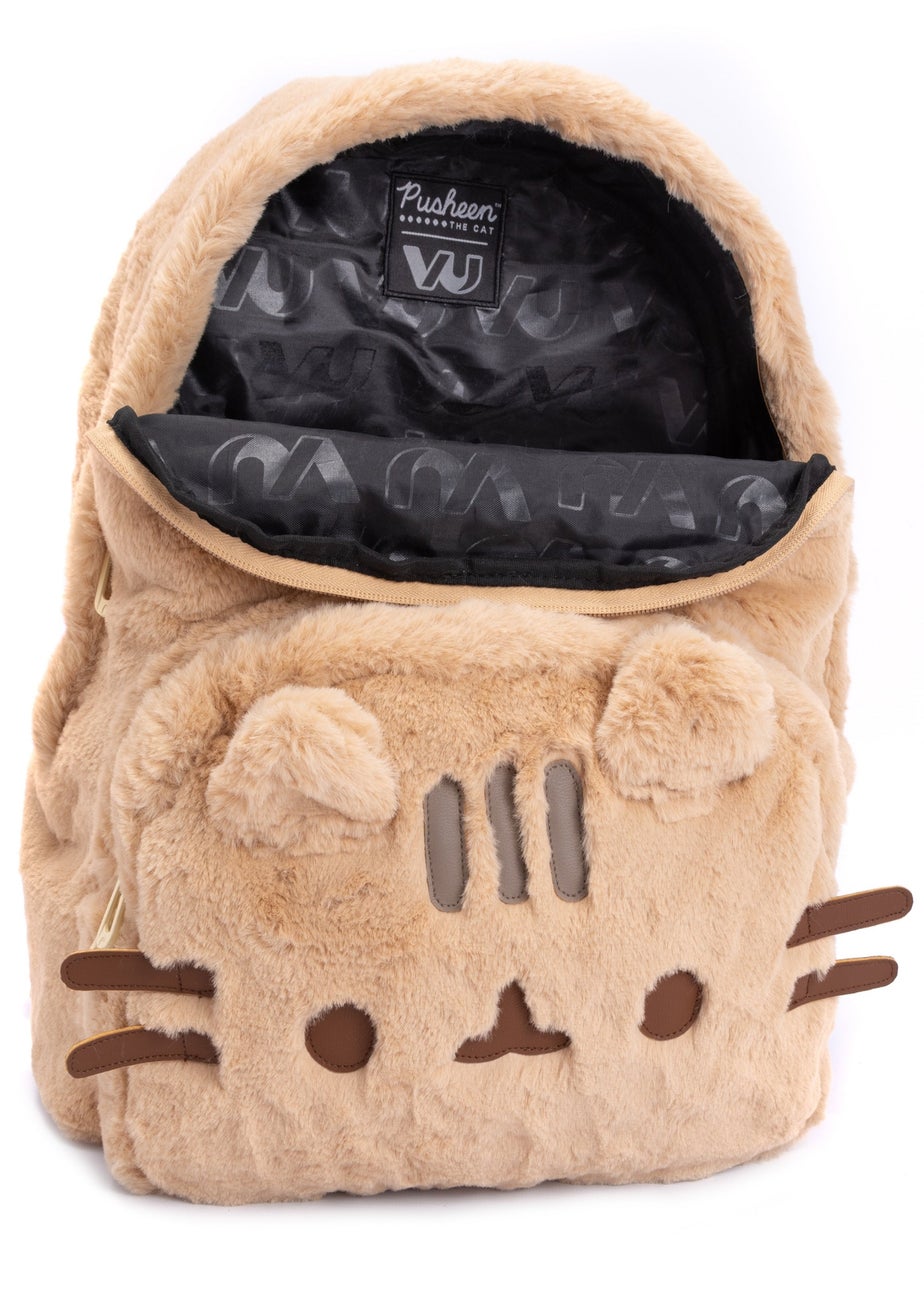 Vanilla Underground Pusheen Beige Fur 3D Whiskers Backpack