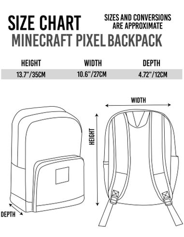 Vanilla Underground Minecraft Pixel Creeper Backpack