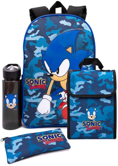 Sonic The Hedgehog 4 Piece Backpack Set
