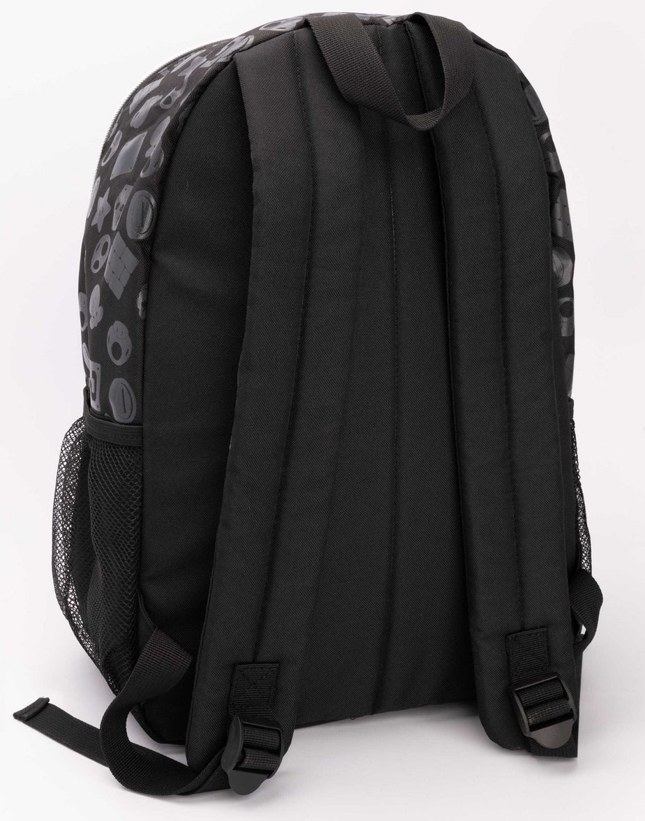 Super Mario All Over Print Black Backpack