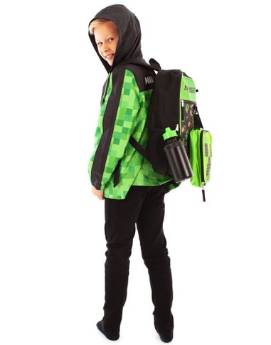 Minecraft Black Creeper & TNT 5 Piece Backpack Set