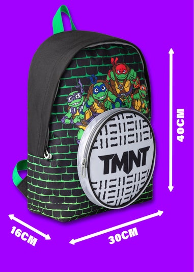 Vanilla Underground Teenage Mutant Ninja Turtles Sewers Pocket Kids Black Backpack