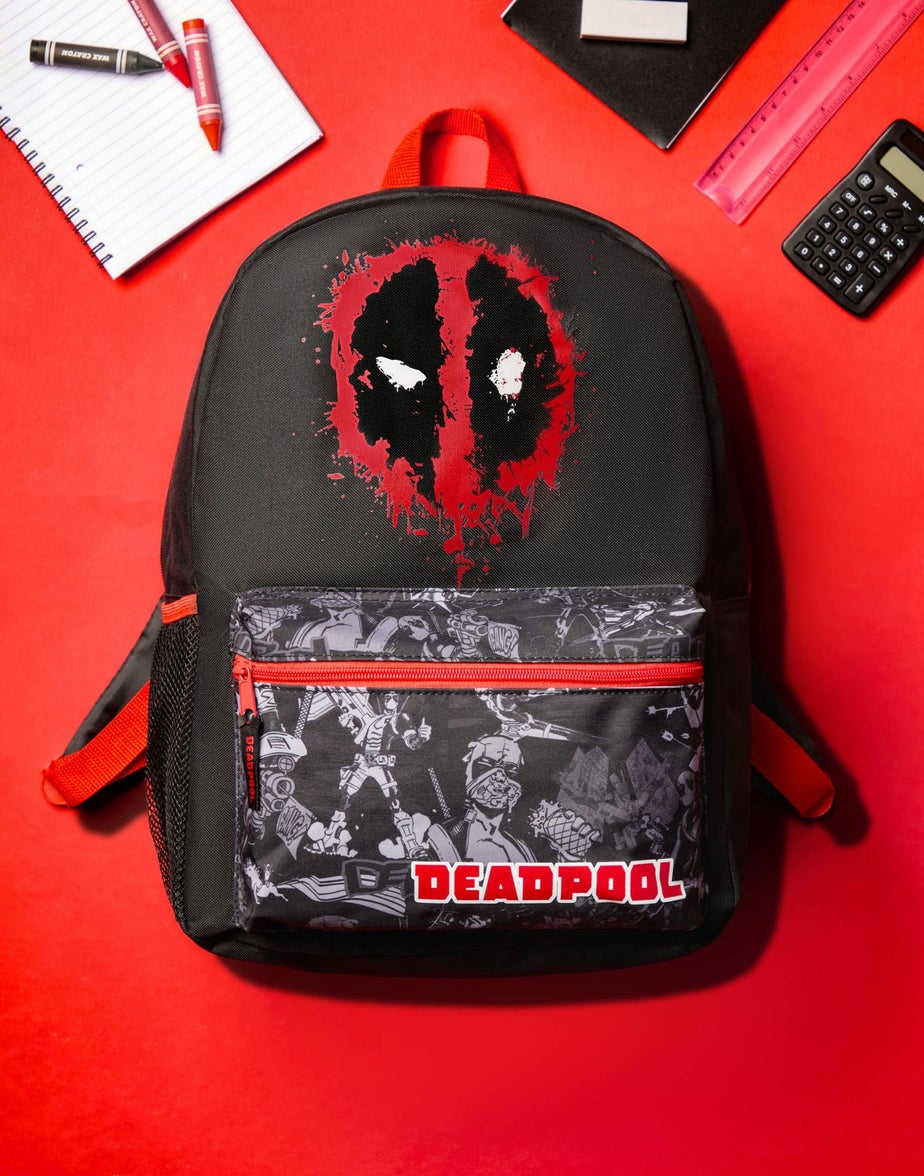 Vanilla Underground Marvel Deadpool Kids Black Backpack