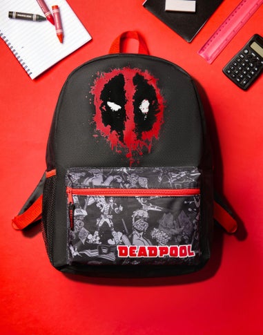 Vanilla Underground Marvel Deadpool Kids Black Backpack