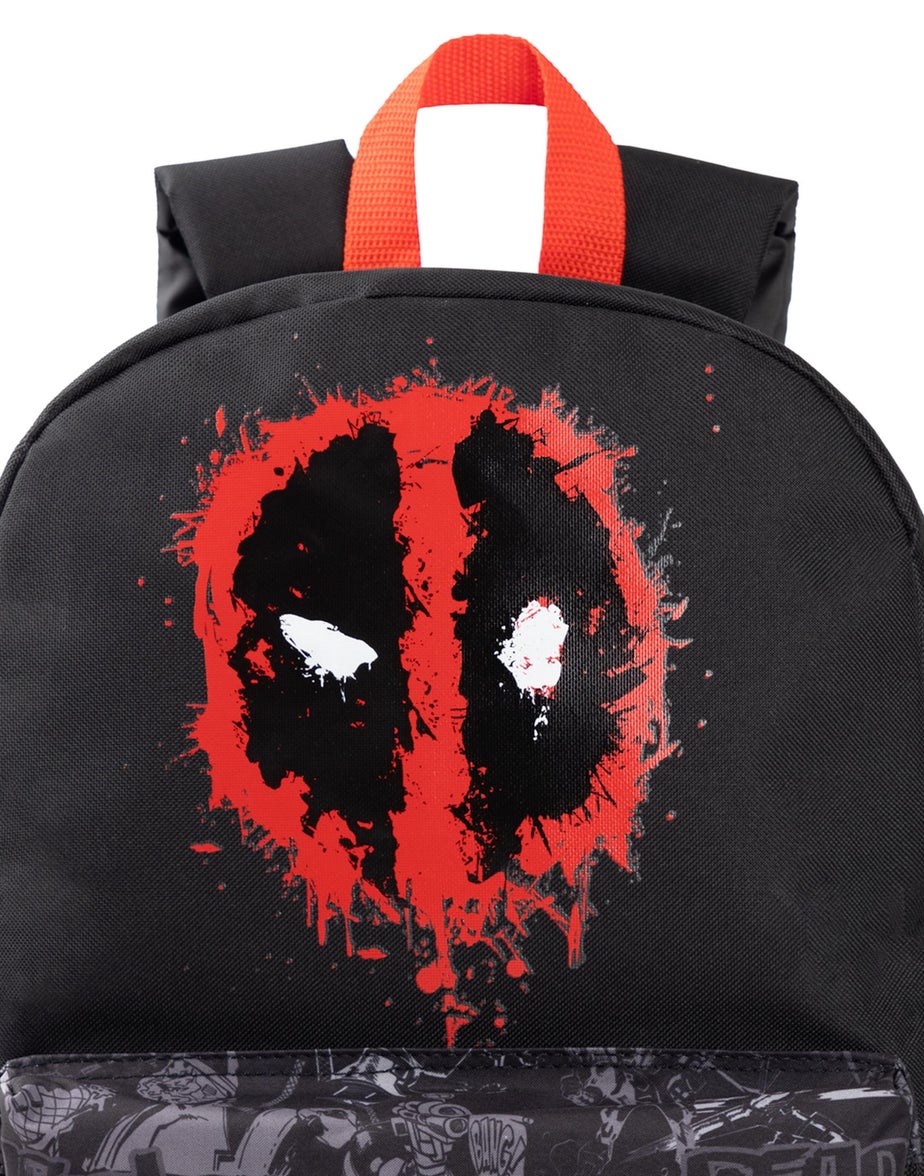 Vanilla Underground Marvel Deadpool Kids Black Backpack