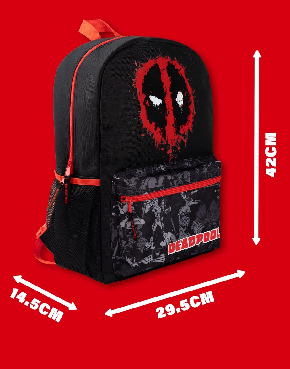 Vanilla Underground Marvel Deadpool Kids Black Backpack