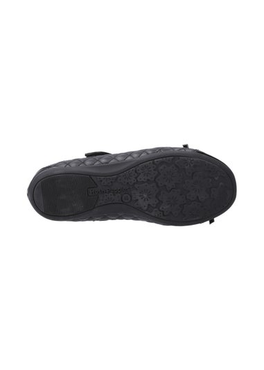 Hush Puppies Black Lottie Quilt Ballerina Junior
