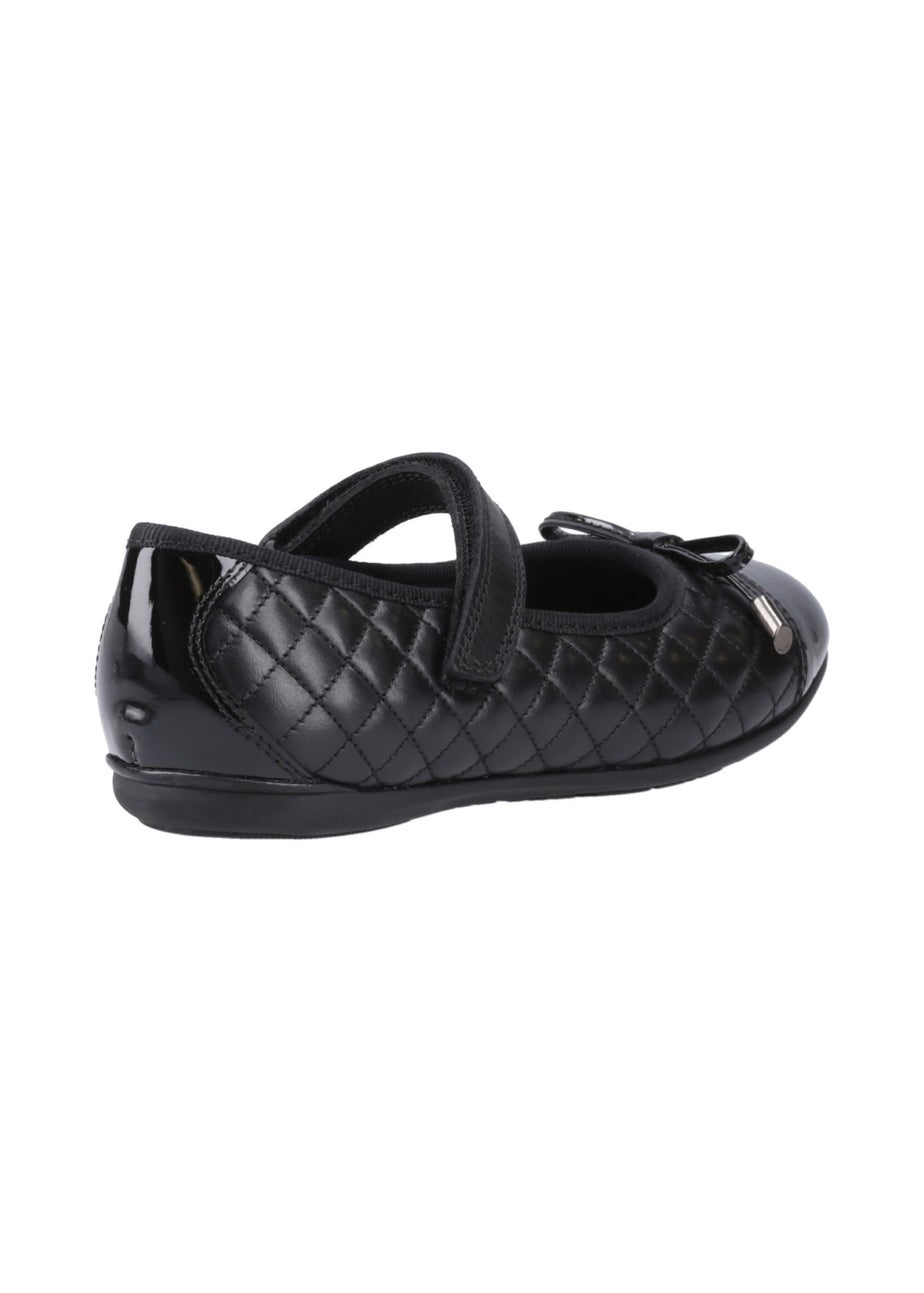 Hush Puppies Black Lottie Quilt Ballerina Junior