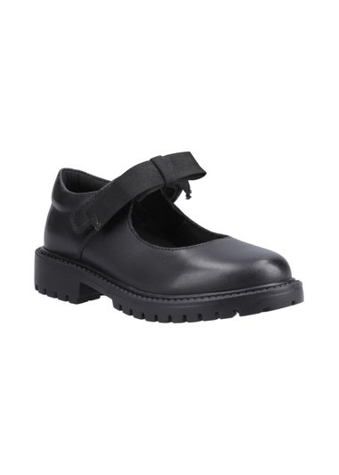 Hush Puppies Black Astrid Bow Senior