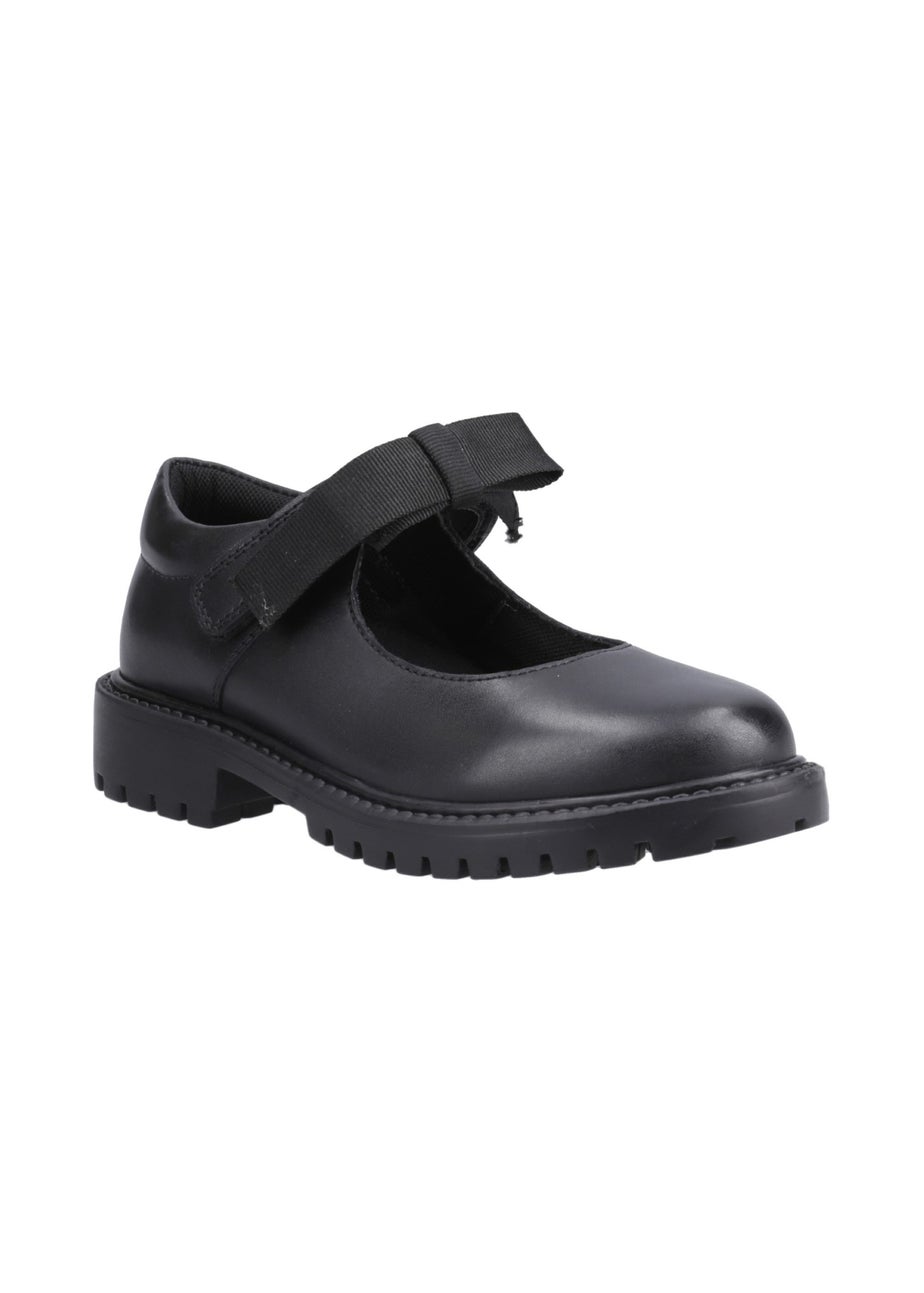 Hush Puppies Black Astrid Bow Senior