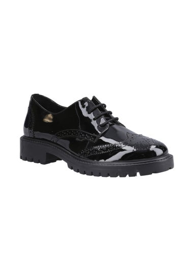 Hush Puppies Black Athena Patent Junior
