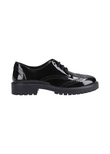 Hush Puppies Black Athena Patent Junior