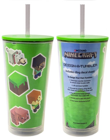 Minecraft Green Personalised Drinks Cup