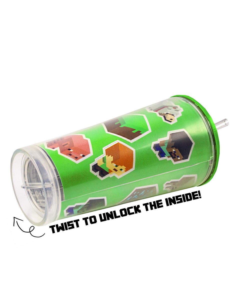 Minecraft Green Personalised Drinks Cup