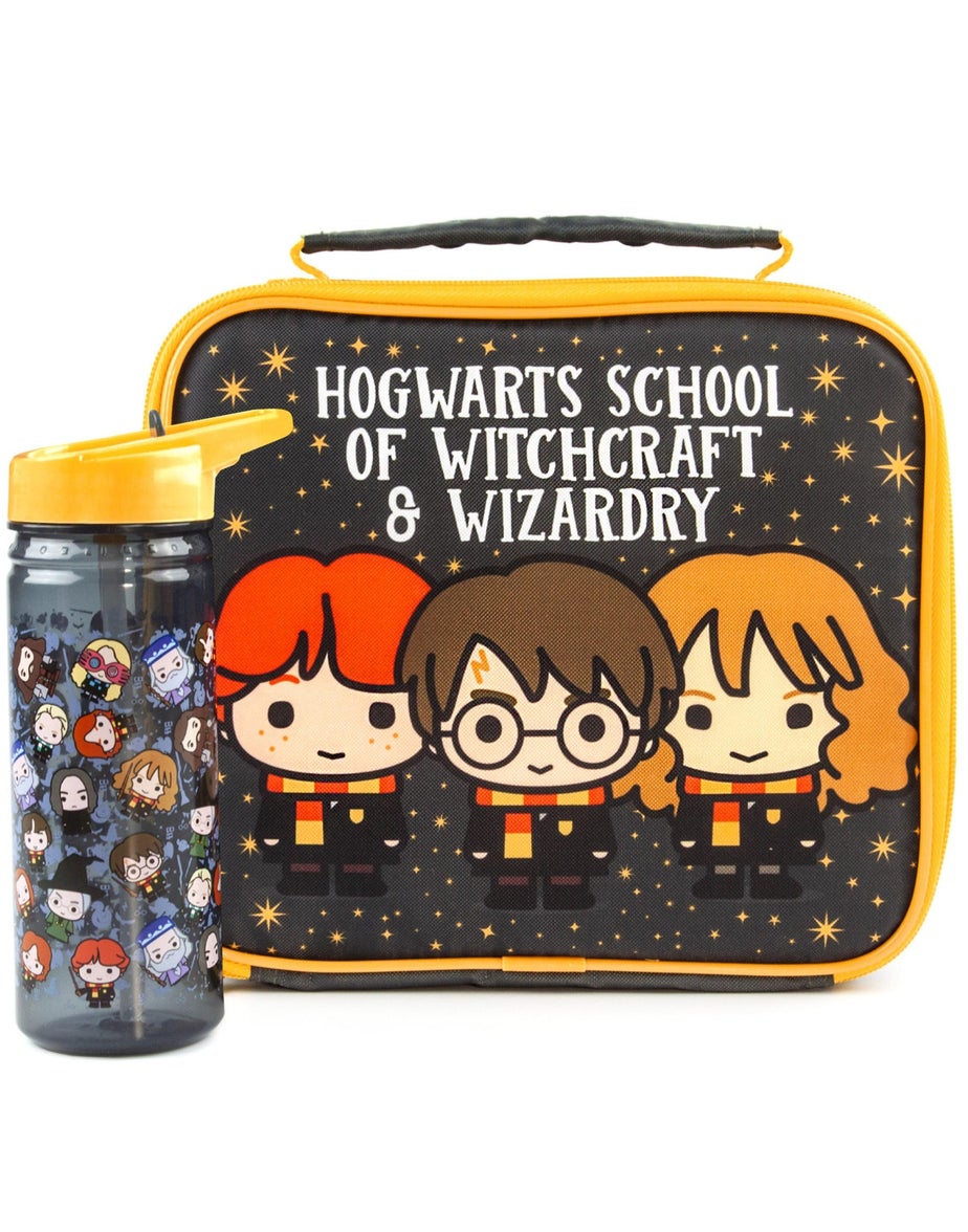 Harry Potter Chibi Character Lunch Bag & Bottle Set