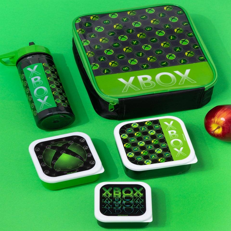 Xbox 5 Piece Green Lunch Bag Set