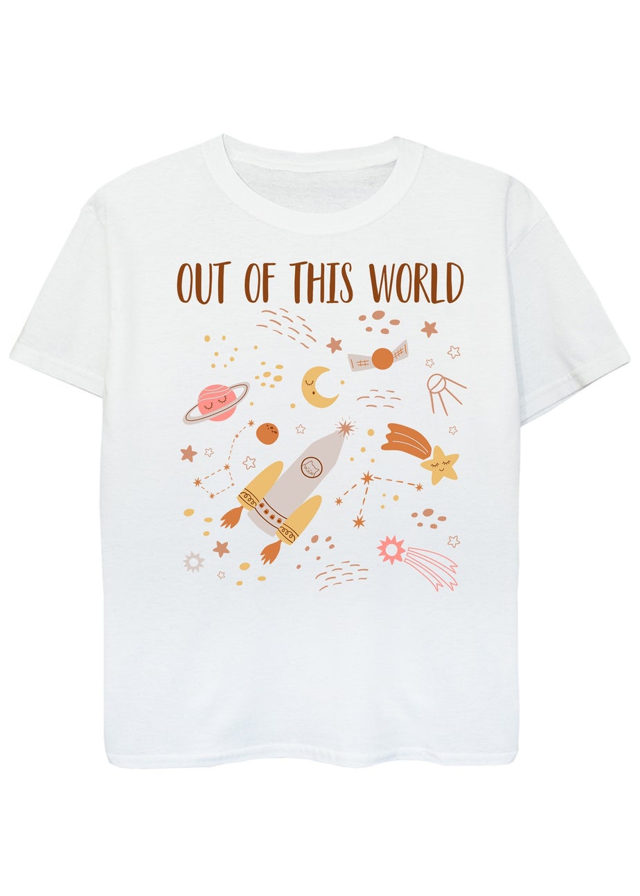 Brands In Space Out Of This World Kids White T-Shirt (3-13 Years)