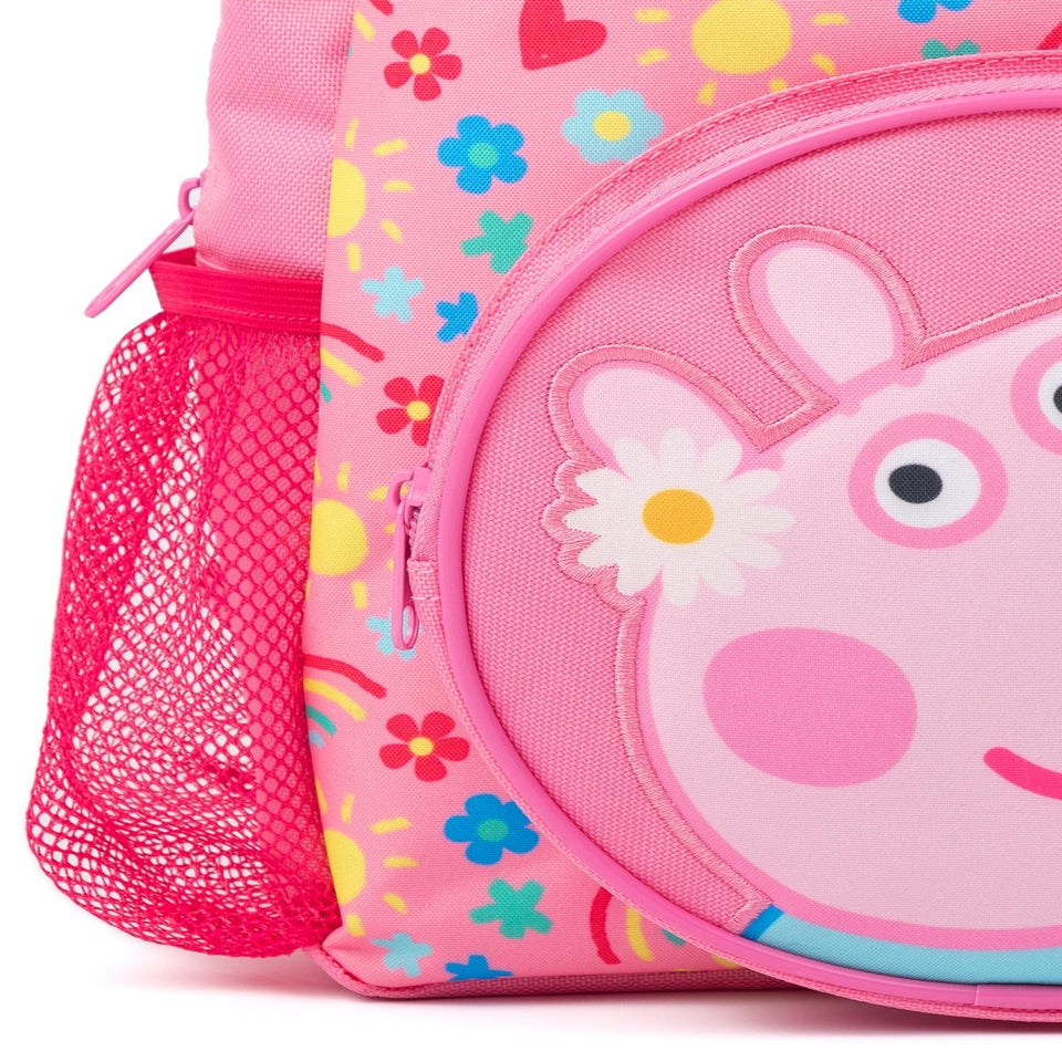 Peppa Pig Pink Backpack 4 Piece Set