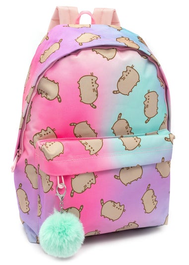 Pusheen Multi Colour Backpack with Pom Pom Keyring