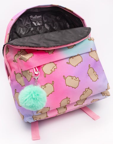 Pusheen Multi Colour Backpack with Pom Pom Keyring