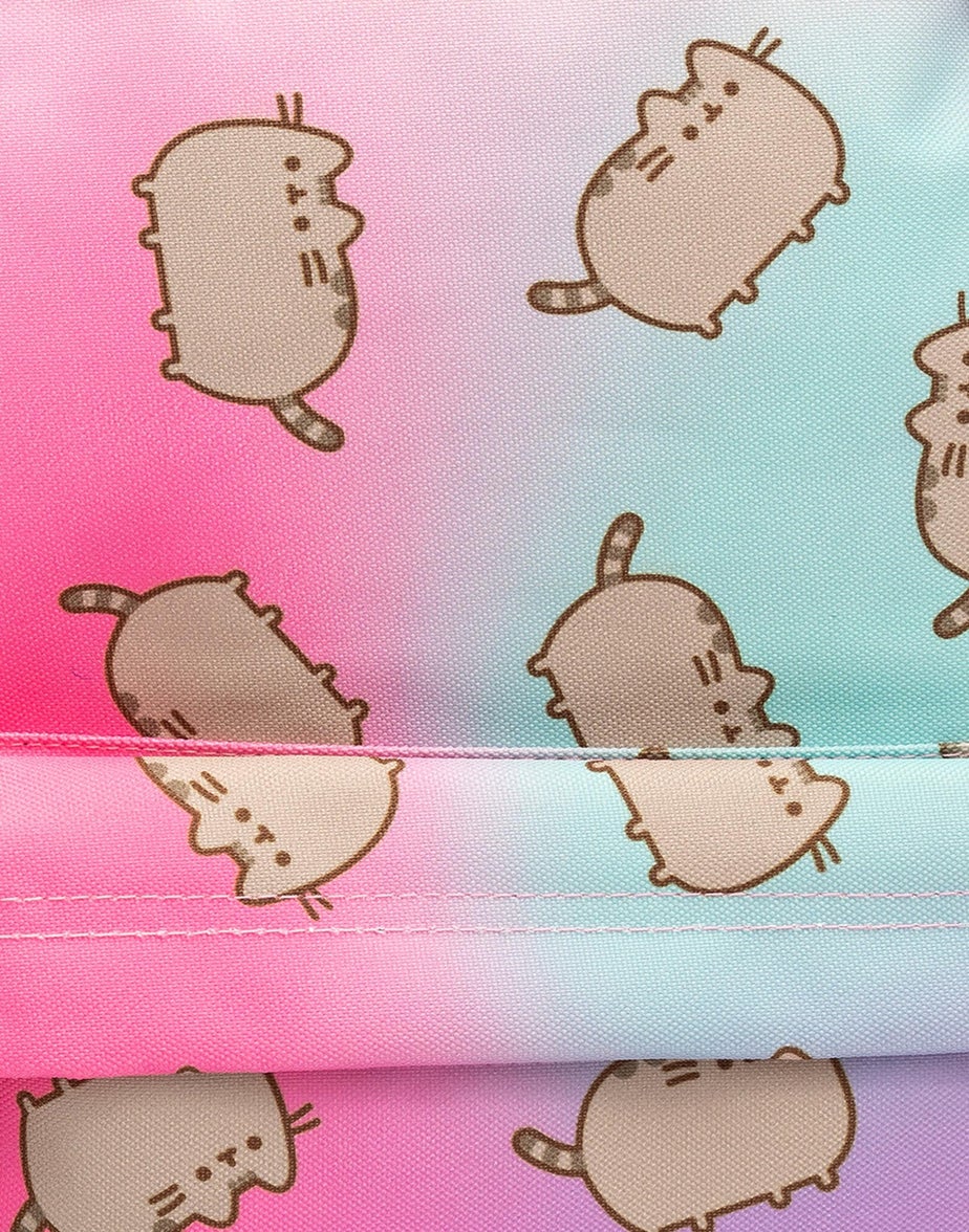 Pusheen Multi Colour Backpack with Pom Pom Keyring