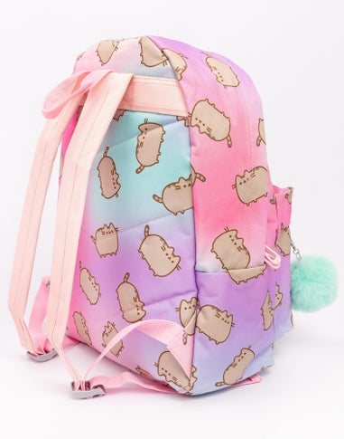 Pusheen Multi Colour Backpack with Pom Pom Keyring