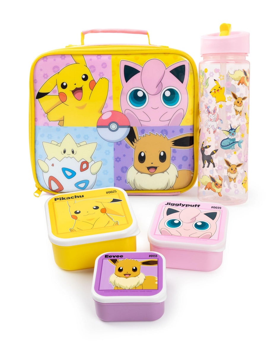 Vanilla Underground Pokemon Multi Charactor Pose Kids Multicoloured Lunch Sets