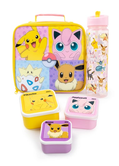 Vanilla Underground Pokemon Multi Charactor Pose Kids Multicoloured Lunch Sets