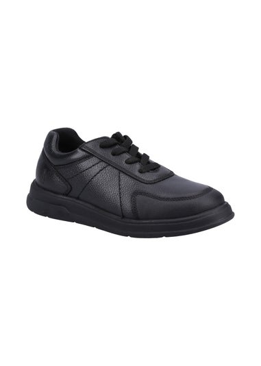 Hush Puppies Black Robert Senior Shoe
