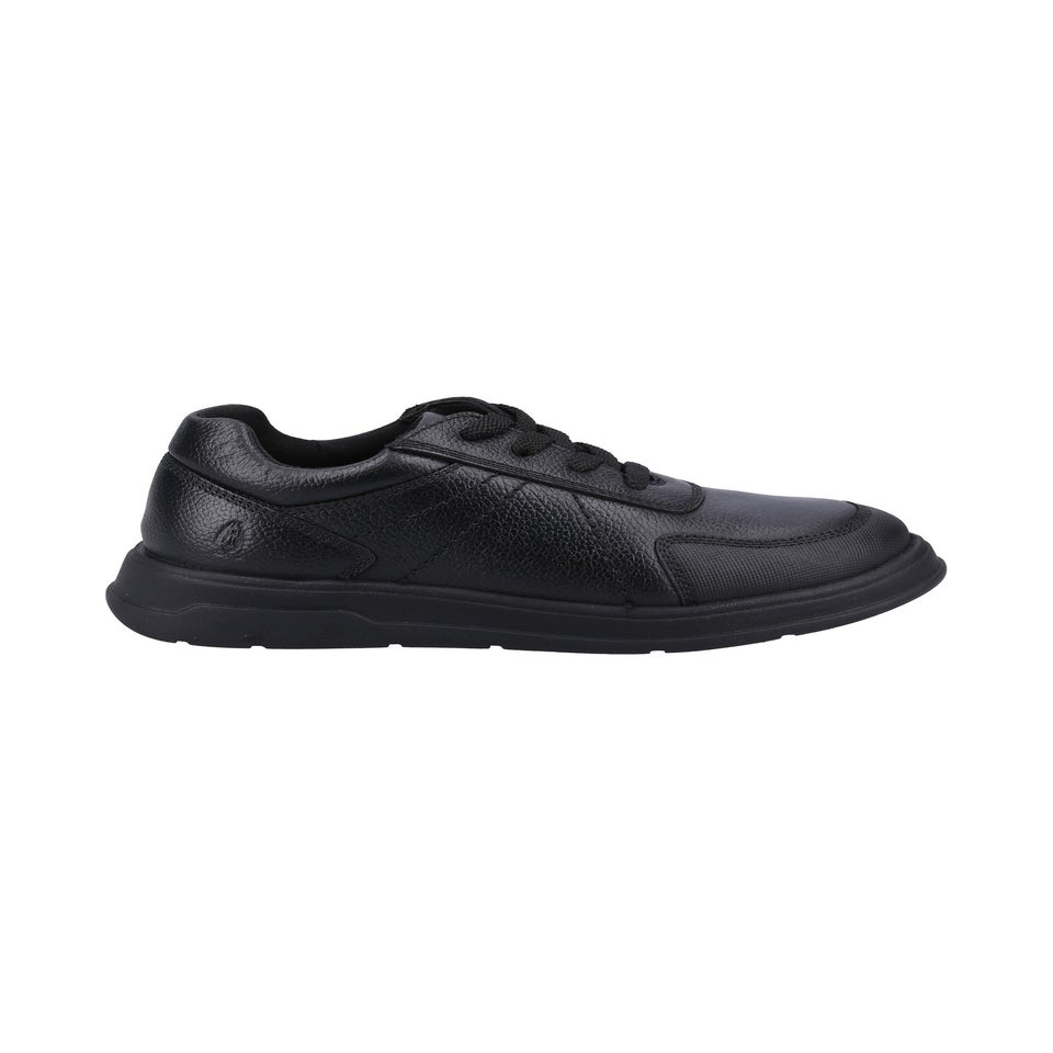 Hush Puppies Black Robert Senior Shoe