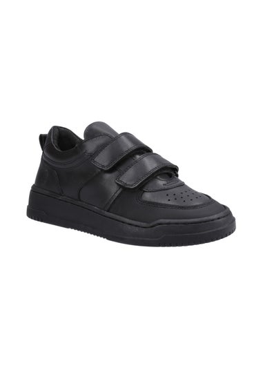 Hush Puppies Black Daxton Touch Fastening Senior