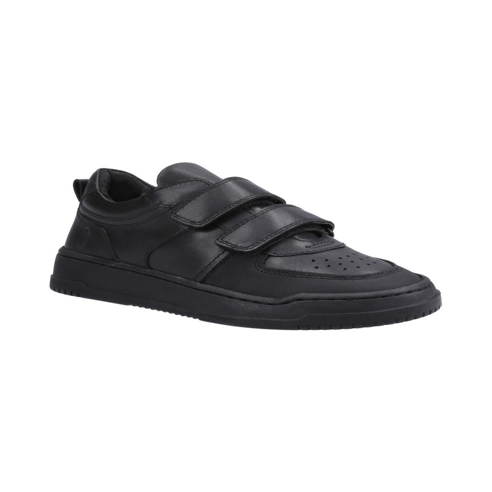 Hush Puppies Black Daxton Touch Fastening Senior