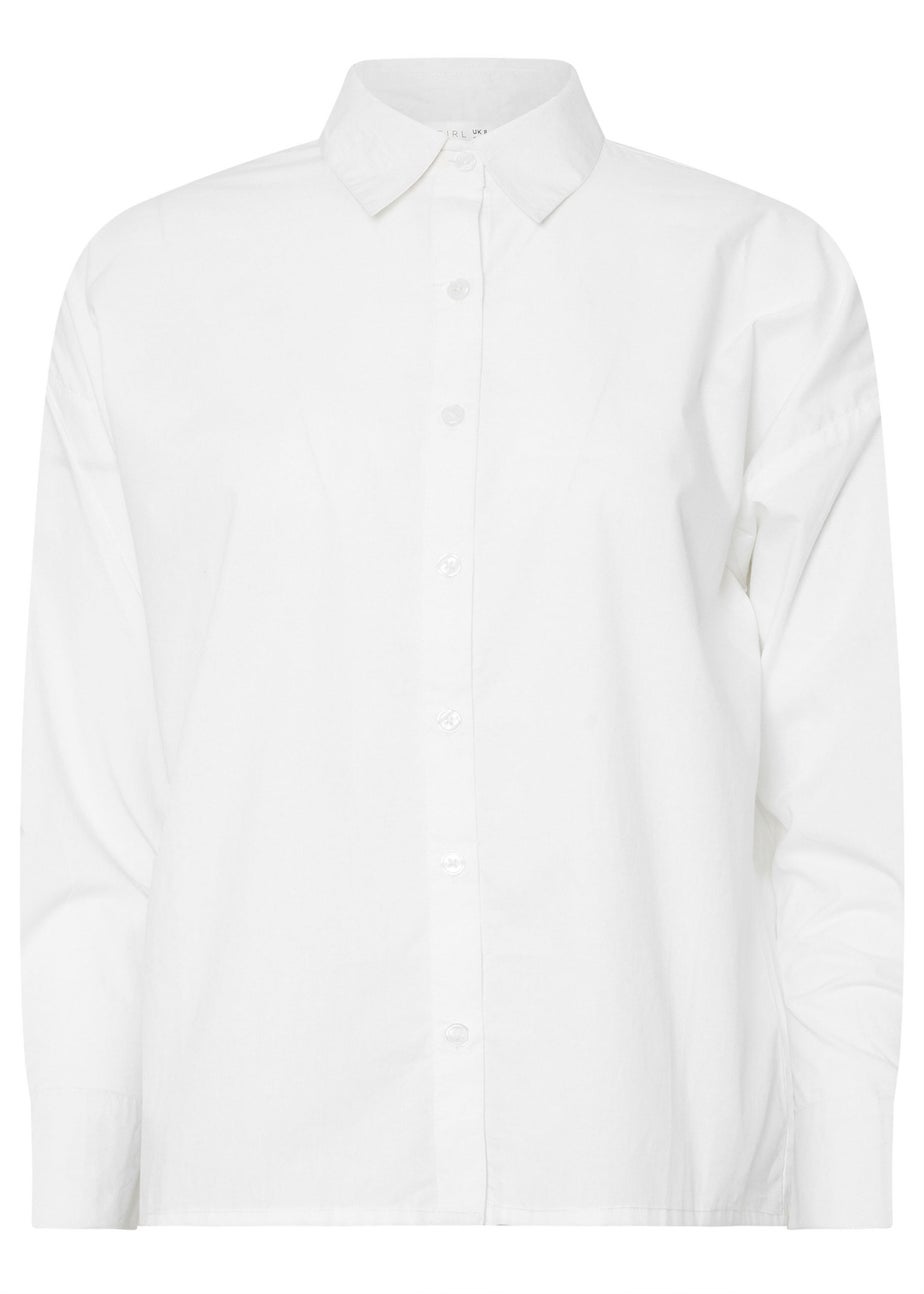 PixieGirl Petite White Tie Back Shirt