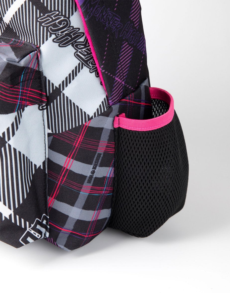 Vanilla Underground Monster High Ghouls Tartan Black Backpack